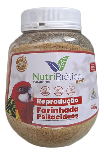 Ração Nutribiótica Farinhada Psitacídeo Reprodução Sp+ 400g