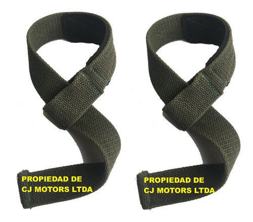 Guante Peso Muerto Barras Gym Strap Verde No Maltrata Agarre