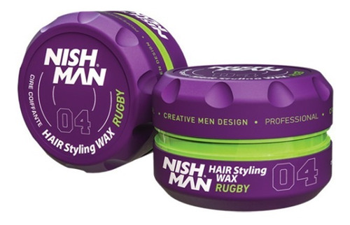 Nishman Rugby 04 Styling Wax Pomada Fijacion De Cabello