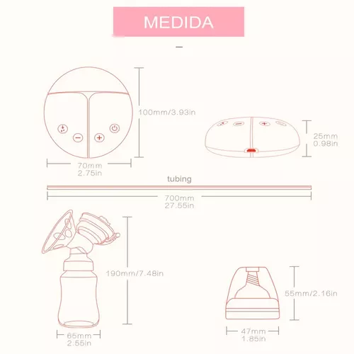 Extractor Eléctrico Doble De Leche Materna Only Baby Blanco