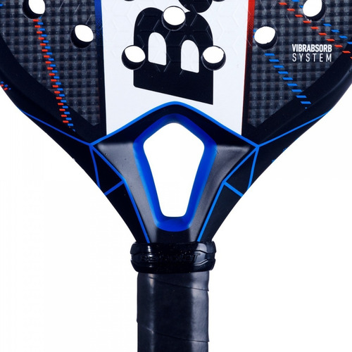 Imagen 8 de 8 de Paleta de pádel Babolat Air Viper 2022 color negro/gris/azul