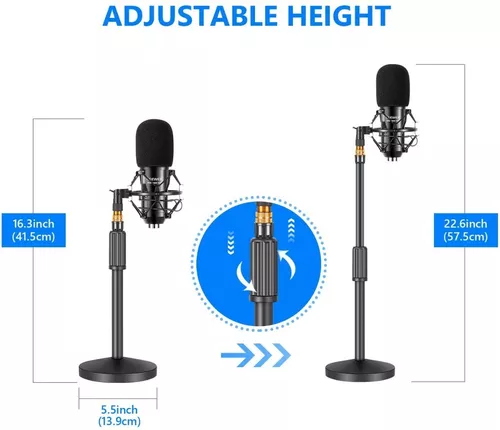 Micrófono Condensador Neewer Nw-8000 Usb Kit Podcast Estudio