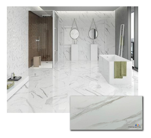 Porcelanico Tendenza Michelangelo Calacatta Pulido 59x118 Cj