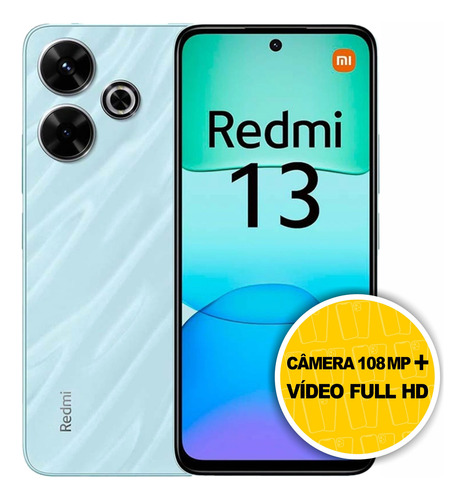 Celular Xiaomi Redmi 13 - 256 Gb - 8 Gb Ram - Diversas Cores