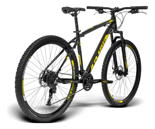 Bicicleta Aro 29 Gts Freio Hidráulico E Suspensão 27v Ride Cor Preto-amarelo Tamanho Do Quadro 17