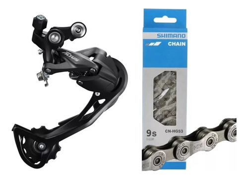 Tensor Shimano Altus 9 Velocidades Con Cadenilla Hg53