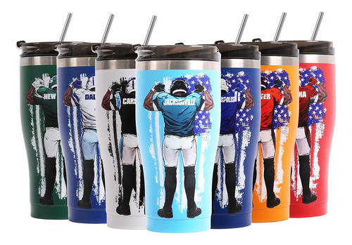 30oz Football Jersey Tumbler Cup, Unique Gift For Men, ...