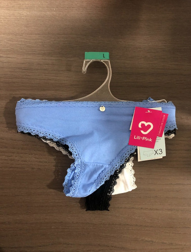 Imagen 7 de 7 de Panty Hilos Tanga Mujer Cachetero Lili Pink Talla L X3