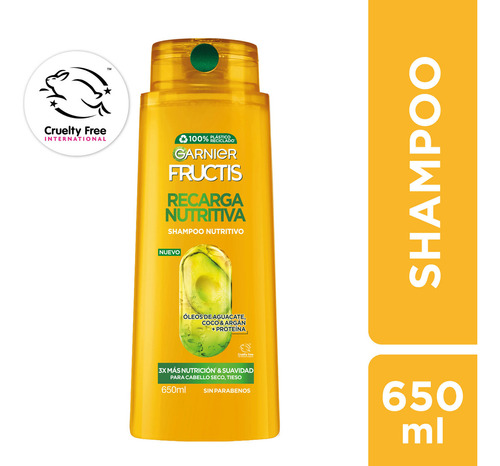  Shampoo Recarga Nutritiva Oil Repair 650ml Fructis Fortificante
