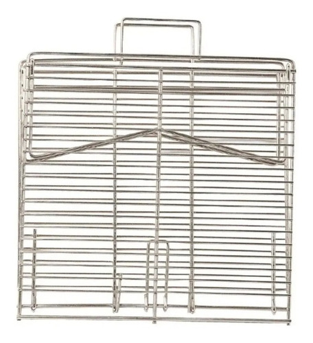 Imagen 4 de 7 de Parrilla Plegable Camping Pesca Broksol Brogas Cromada 6003