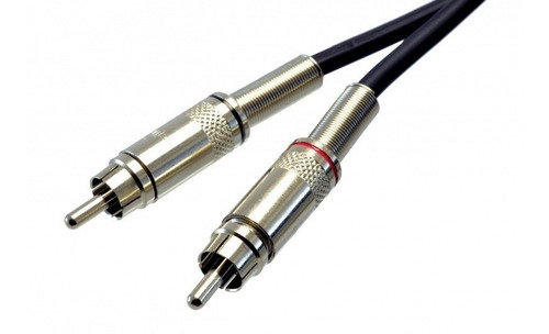 Imagen 3 de 4 de Cable 2 Plug Rca Macho A Plug 1/4 (6,3mm) Stereo Macho 2 Mt