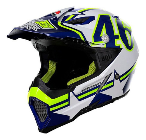 Casco Agv Ax-8 Evo Motocross Enduro Off Road Marelli ®