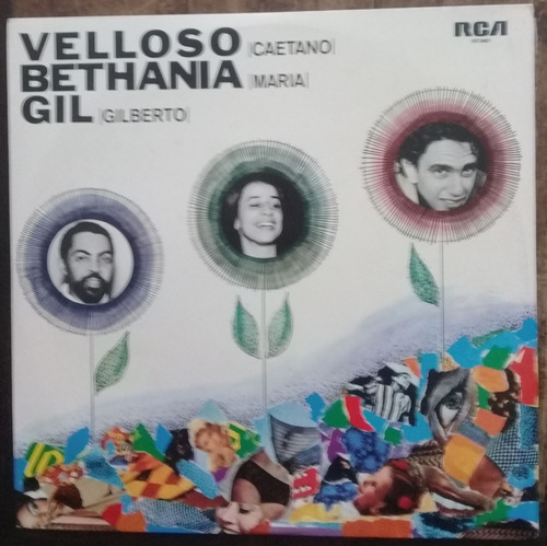 Lp Vinil (nm) Velloso Bethânia E Gilberto Gil Ed Br Re 1982