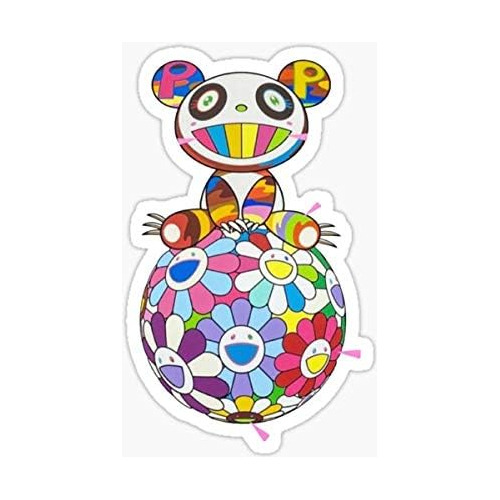 Takashi Murakami Bear Sticker - Adhesivo Gráfico - Auto, Par