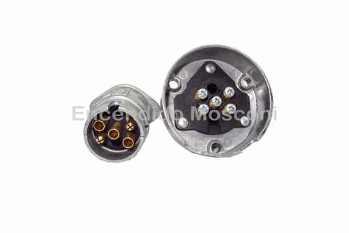 Conector Enchufe Para Trailer Y Acoplados 5 Vías Aluminio