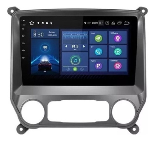 Estéreo De Pantalla Android Chevrolet Silverado 2014 A 2018