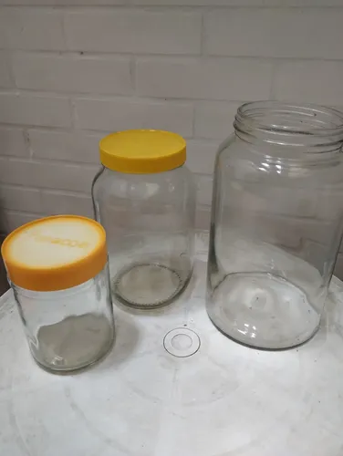 3 Frascos De Vidrio 1150ml, 2500ml Y 3000ml Usados (Usado)