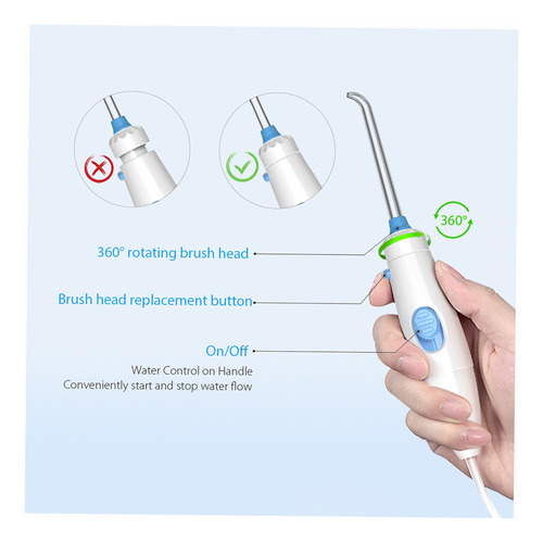 Ferramenta De Lavagem Homgeek Water Pick Com Palito De Dente