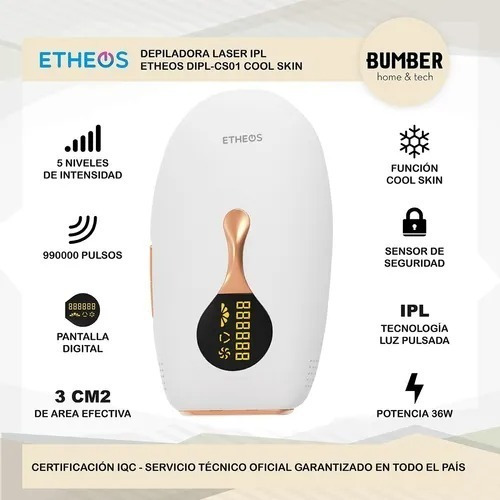 Imagen 2 de 5 de Depiladora Laser Definitiva Etheos Dipl-cs01 Cuotas S/i