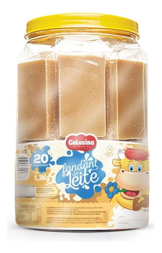 Doce Gulosina Fondant De Leite Pote C/20 1,1kg