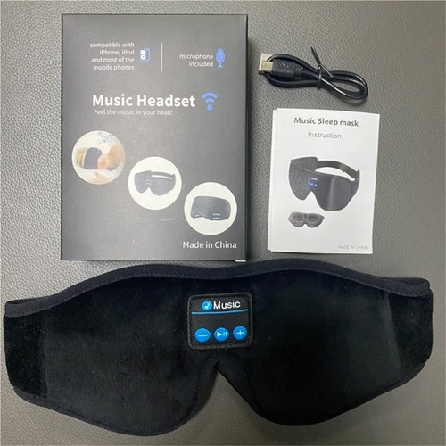 Máscara For Dormir Con Auriculares Bluetooth 5.0