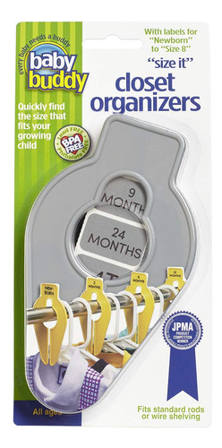 Baby Buddy Size-it Separadores Organizadores Para Perchas D.