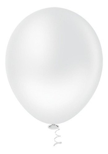 Bexiga Balões Liso Redondo Nº 5 Clear Transparente - 50 Unid