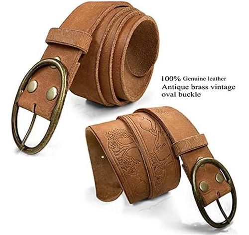 Bs060-jt6028 Cinturón De Mezclilla Informal Con Estampado De
