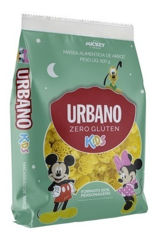 Imagem 1 de 3 de Macarrão Urbano De Arroz Kids Personagens Disney 500g