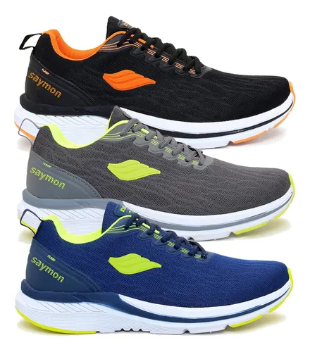 comprar Kit Tênis Masculino Academia Caminhada 3 Pares Yzy Combo Org