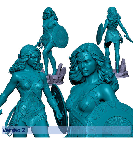 Mulher Maravilha 3d Stl - Pacote 8 Versões (gal Gadot)