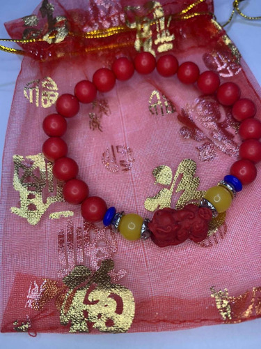 Pulsera De Piyao Roja! Para La Prosperidad.