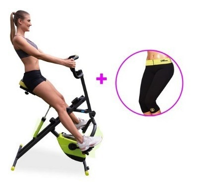 Bicicleta Estática Body Crunch + Pantaloneta Hot Shaper 