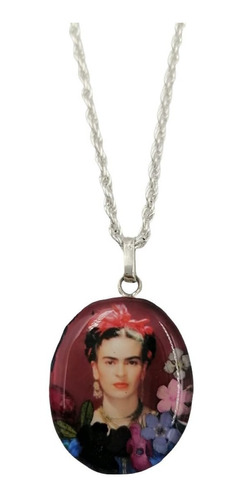 Medallón Plata Encapsulado Naturaleza Muerta Frida Kahlo
