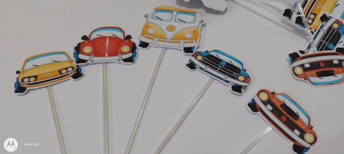 Carros Antigos 50 Topper Tags Para Doces