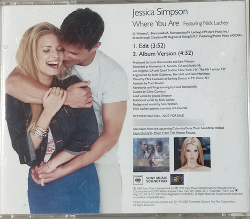 Jessica Simpson - Where You Are Featuring Nick Lachey (Usado)