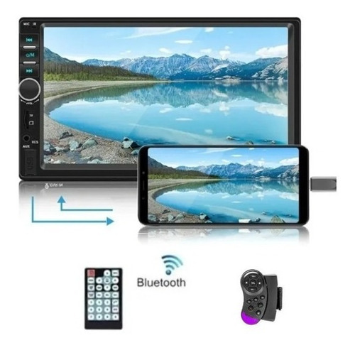 Radio Auto De Pantalla 2 Din Mirror Link Bluetooth  079