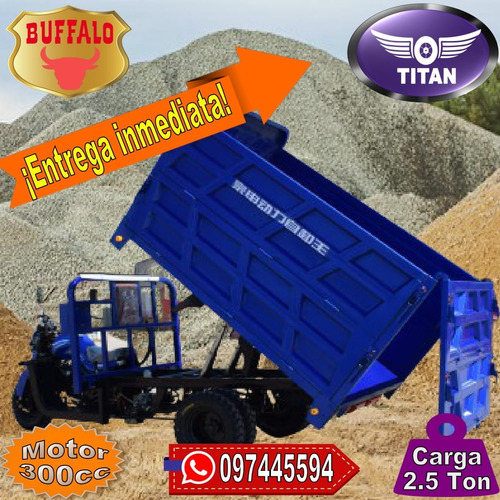 Triciclo Volcadora Granelera Titan Buffalo 0 Km