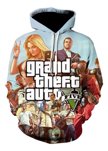 Grand Theft Auto 3d Diversión Gta 5 Sudaderas Con Capucha