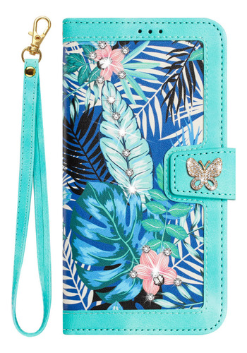 Funda De Piel Sintética Para Samsung Galaxy A56, A55, A35, A16, A26, A34, A54, S24, Fe, S25, Con Forma De Cartera Con Forma De Flor