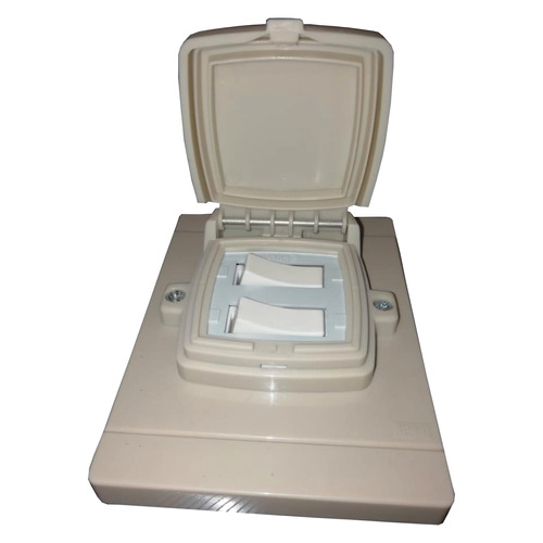 Caja Capsulado Embutir 2 Interruptores P/ Caja 10x5 Exultt