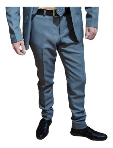 Imagen 7 de 10 de Ambo Traje Saco Con Pantalon Gris Maxima Calidad