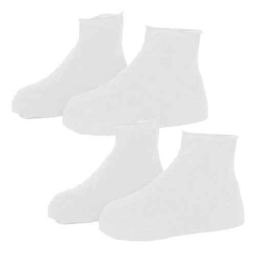 Fundas Impermeables Para Zapatos L 2 Pares De Silicona Elást Color Talle