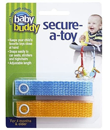 Bebé De Amigos 2 Piezas Secure-a-toy Correa De Seguridad, Az