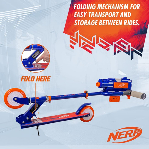 Flybar Nerf Blaster Scooter Para Niños: Scooter Plegable, Aj