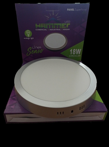 Panel Led 18w 6500k Sobreponer Línea Senso