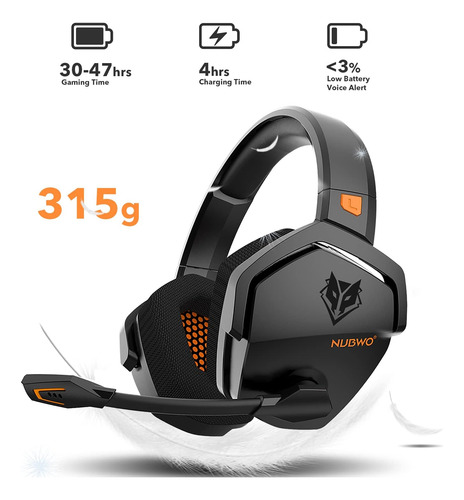 Nubwo G06 - Audífonos Inalámbricos Para Videojuegos