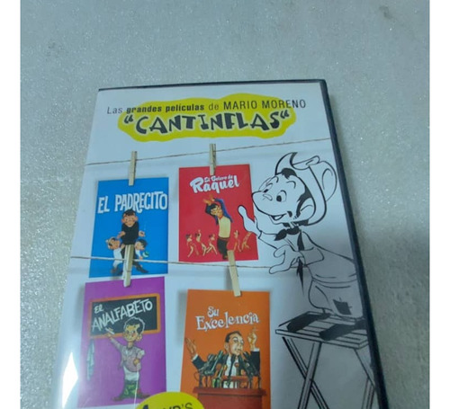 Pack De 4 Peliculas De Cantinflas Dvd Original Como Nuevas