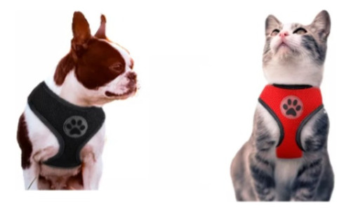Pechera Chaleco Para Mascota  Perro Gato Raza X2 Rosada