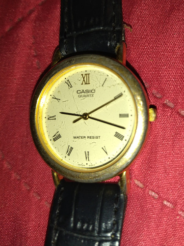 Reloj Casio 1360 Súper Stan Malla De Cuero Original 